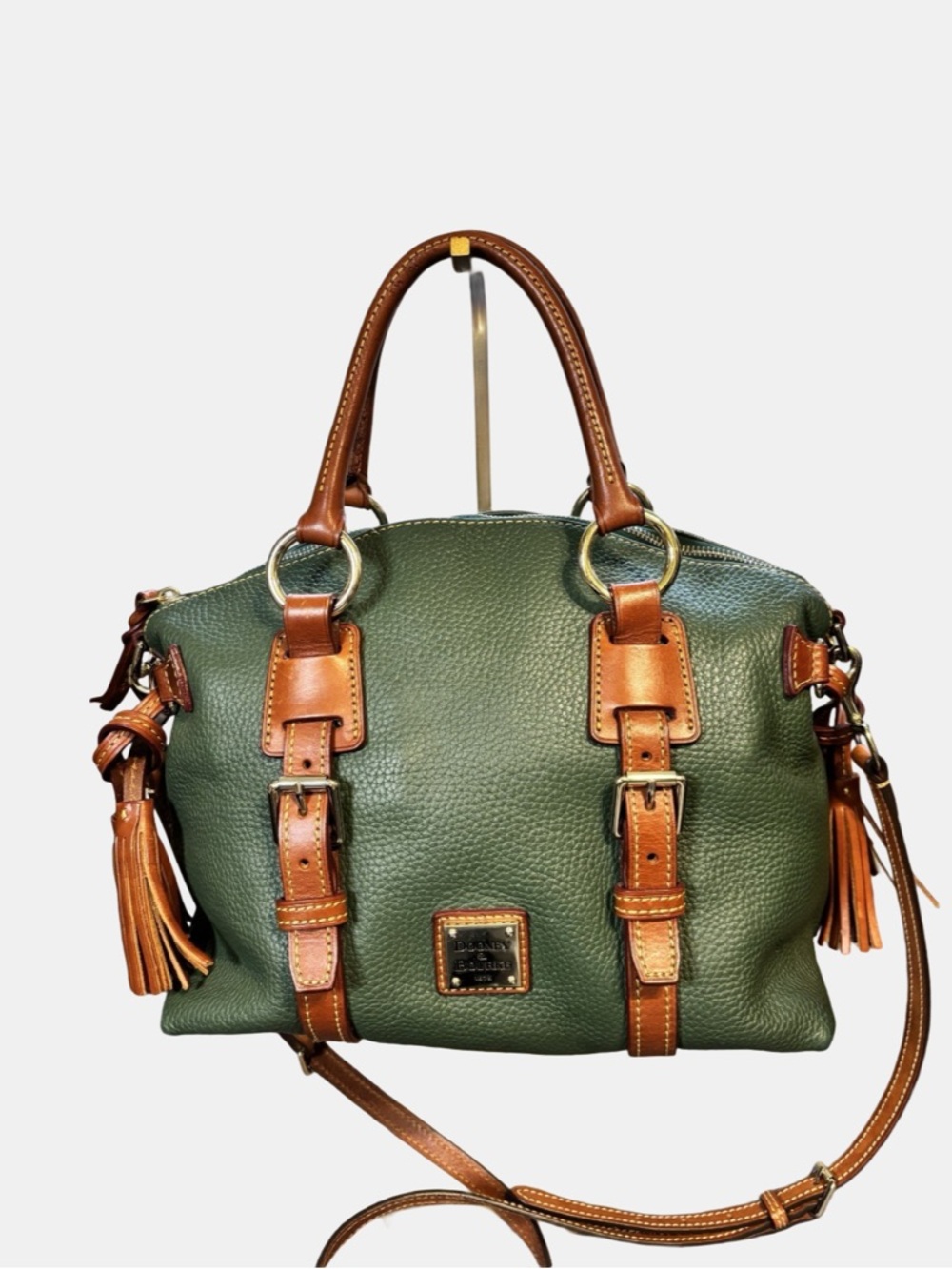 Dooney & Bourke Leather Satchel Handbag - Ivy Green| New With Tags